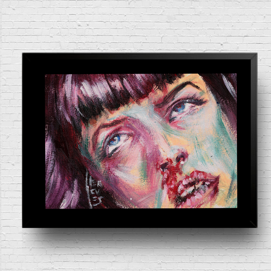 Pôster Mia Wallace Filme Pulp Fiction