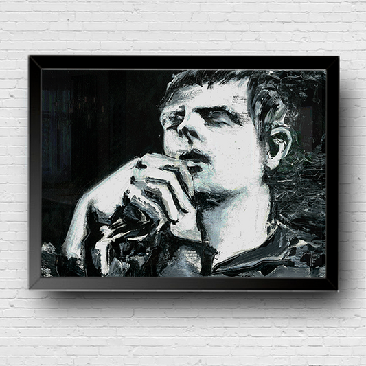 Pôster Ian Curtis Expressionista